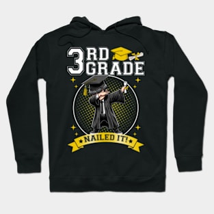 Dabbing Graduation Boys 3rd Grade Nailed It Class Of 2024 Hoodie